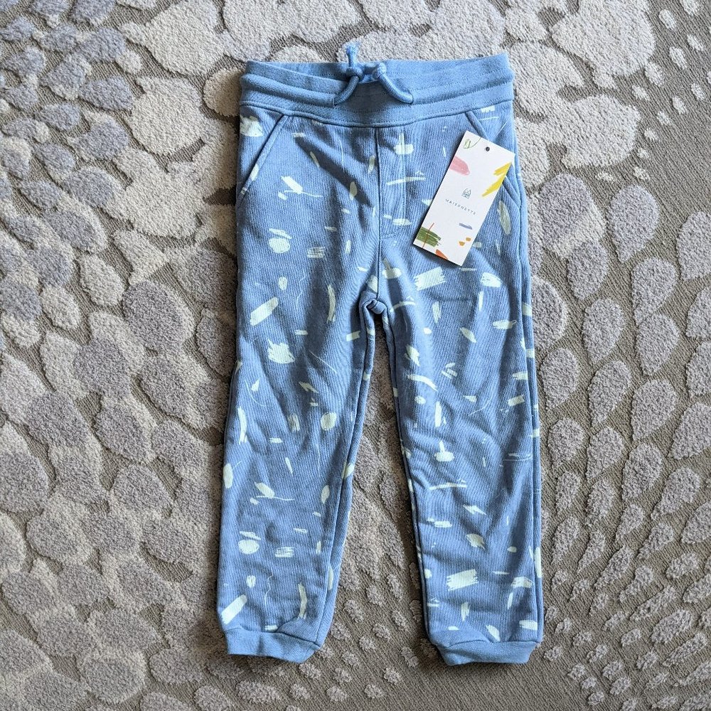 Maisonette Light Blue Unisex Sweatpants - Size 4Y
